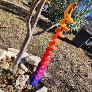 Rainbow Handmade Crochet Sun Catcher/ Wind Spinner